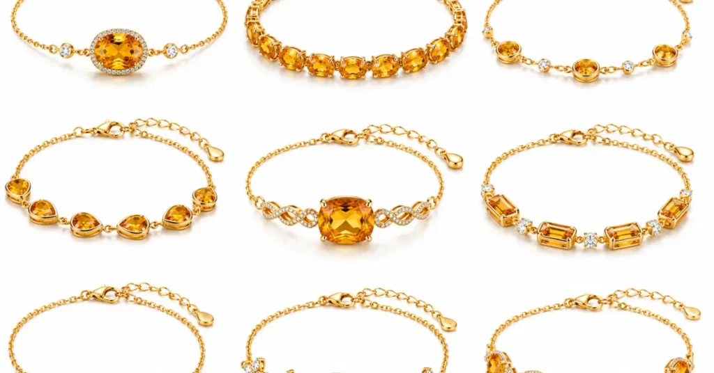  Citrine Bracelets 