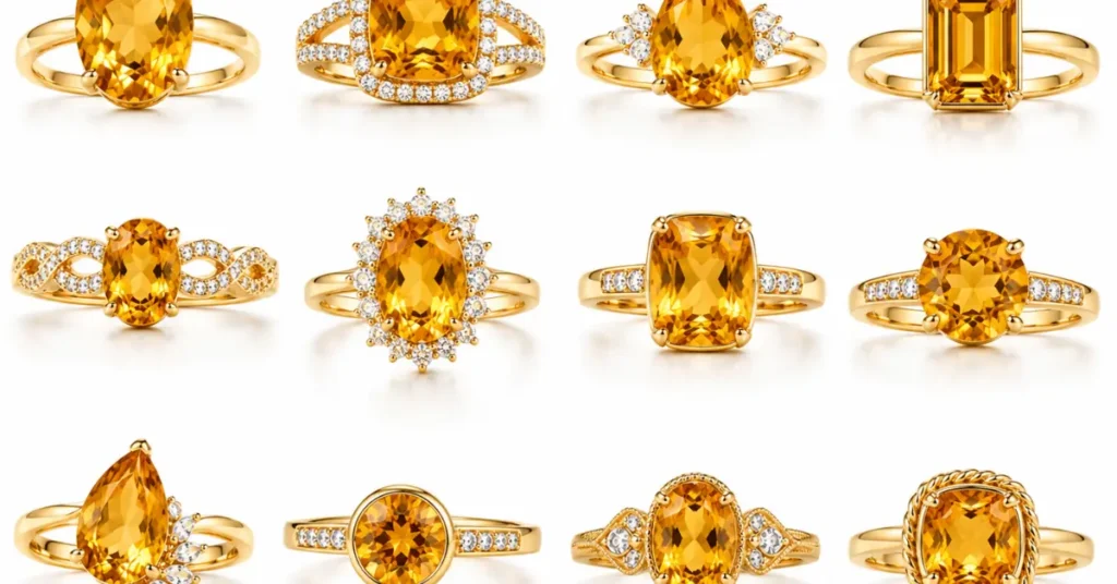 Citrine Rings
