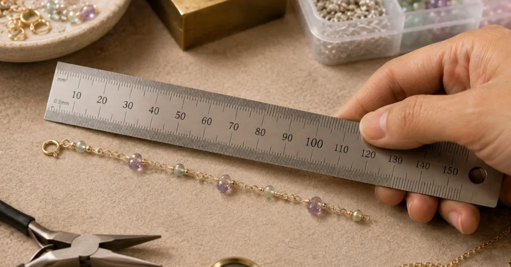 Ruler for jewelry