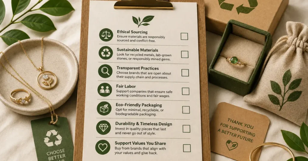 Sustainable Jewelry Buying Checklist